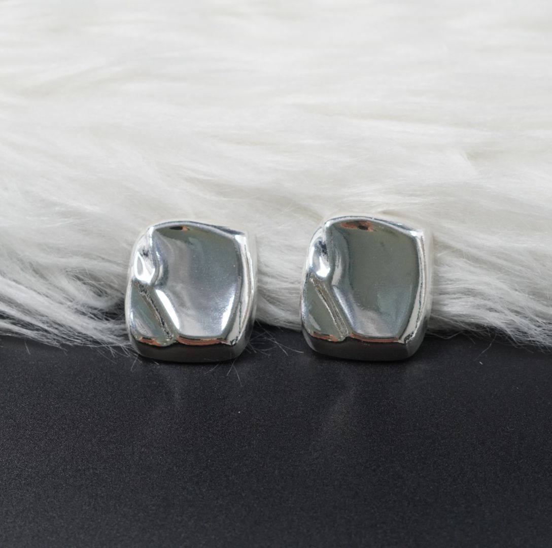 Miniatura 2 de ARETE RODIO CUADRADO PLATEADO